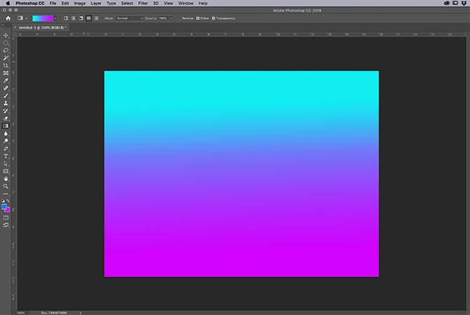 create a custom gradient using photoshop cc