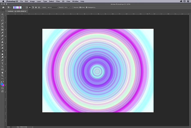 Creating Custom Gradient in Photoshop Rough Radial Gradient