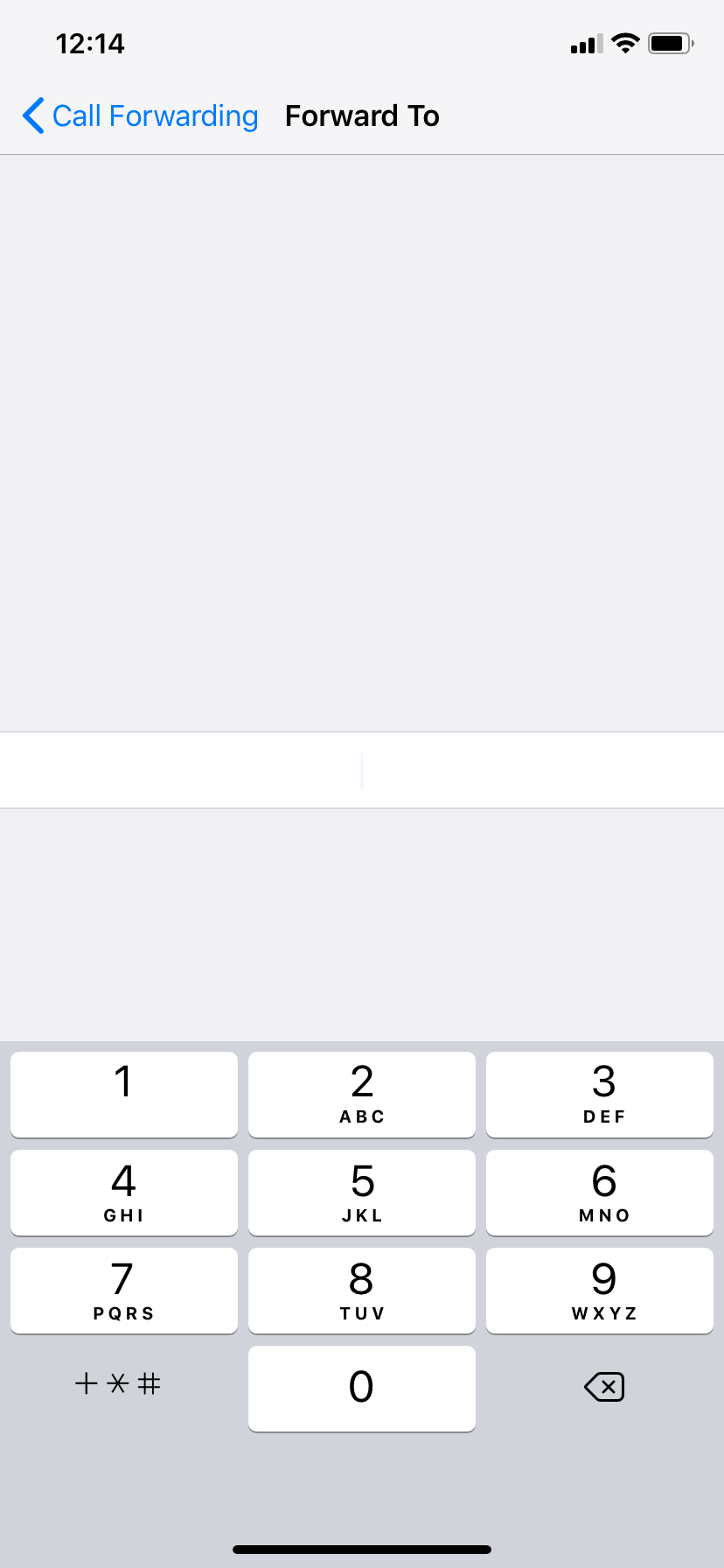Setting up call forwarding on iPhone