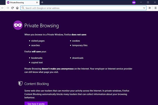 Firefox Privacy Private Browsing