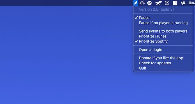 Mac media key forwarder menu bar