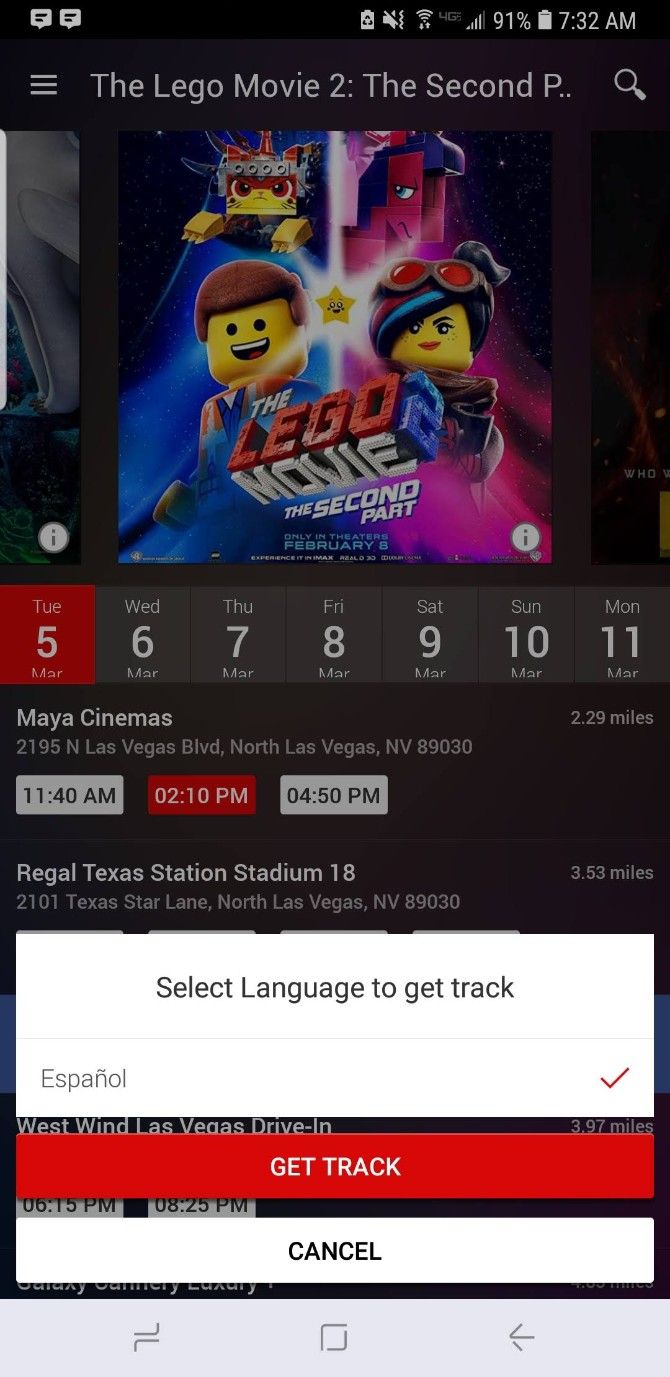 TheaterEars Get Track Movie Translation App
