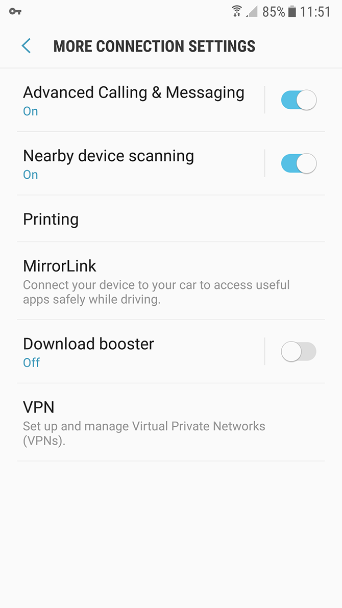 VPN kill switch Android connection menu
