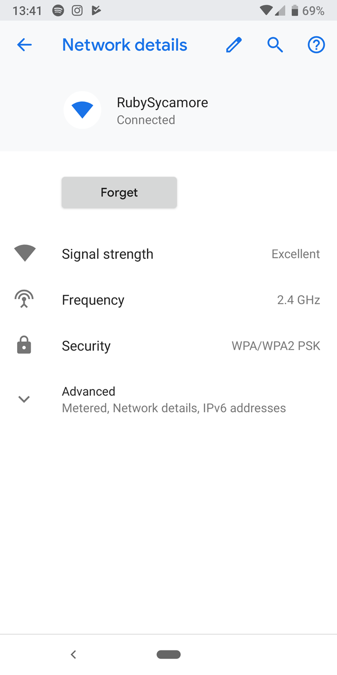 Android Network Details