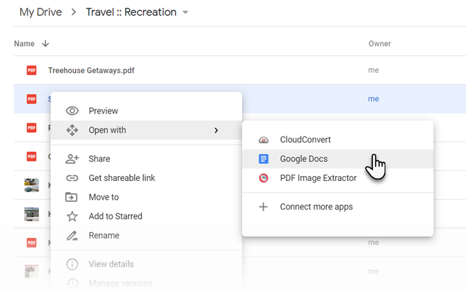 This capture demonstrates how to use the OCR in Google Drive