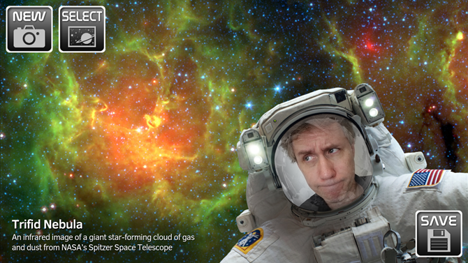 Take a selfie in space with NASA