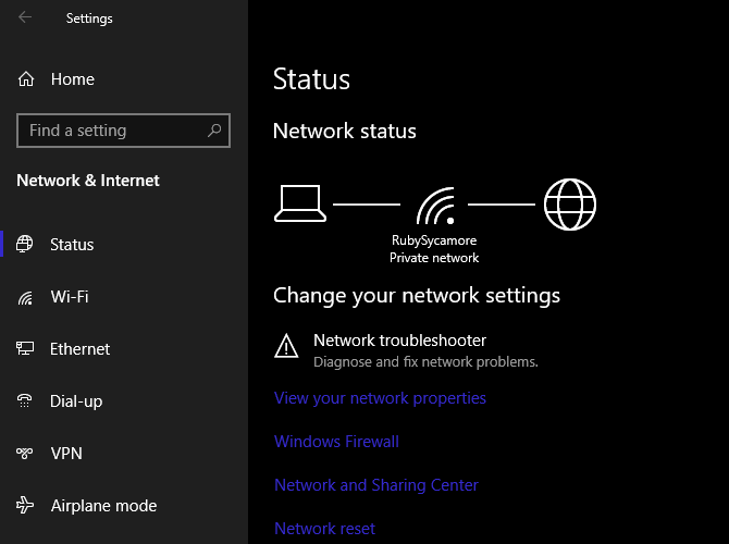 Windows 10 Network Reset