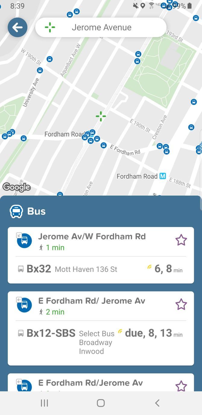 Citymapper Public Transit Tracker Bus Stops