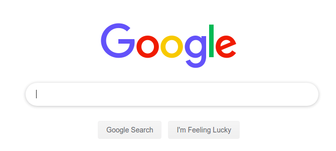search box on Google's homepage