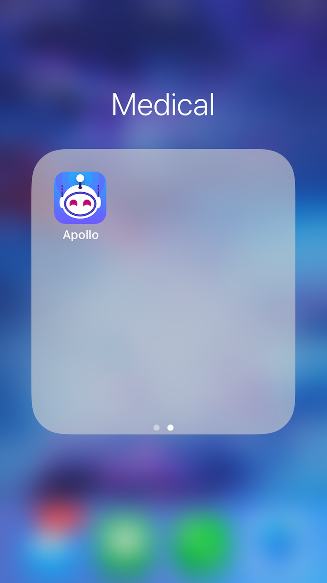 iPhone hide app in folder