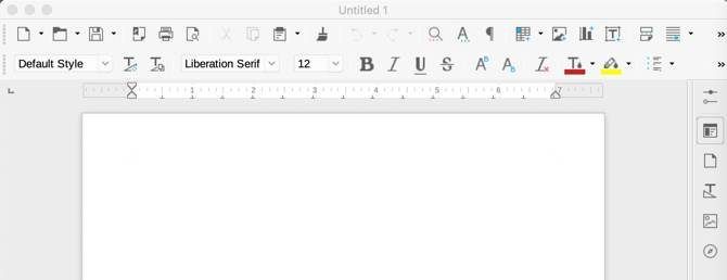 LibreOffice Toolbar