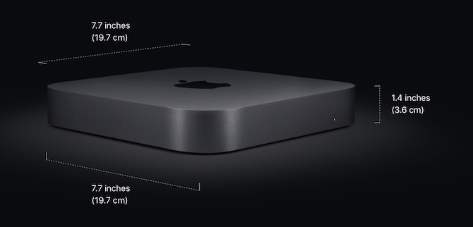 Mac Mini physical size dimensions