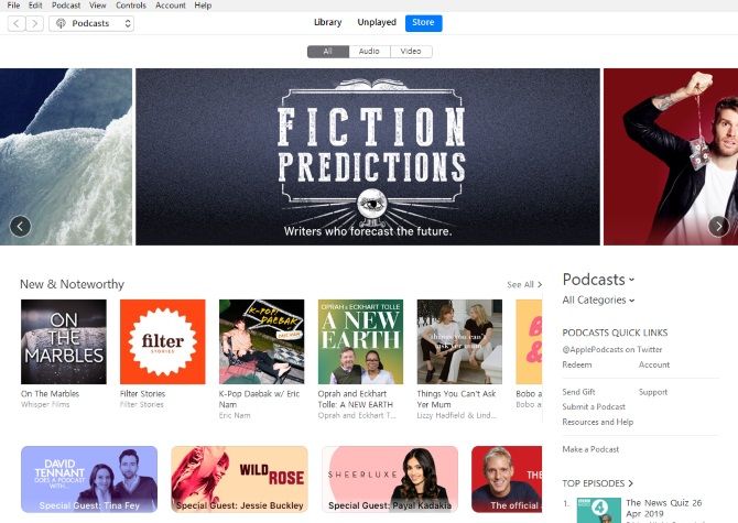 Use iTunes to subscribe to podcasts on Windows and macOS