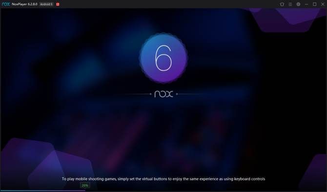Nox first-time loading screen