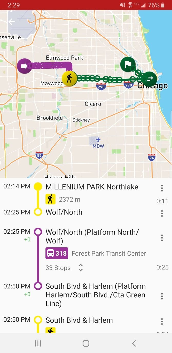 Transportr Public Transit Tracker App Map Directions