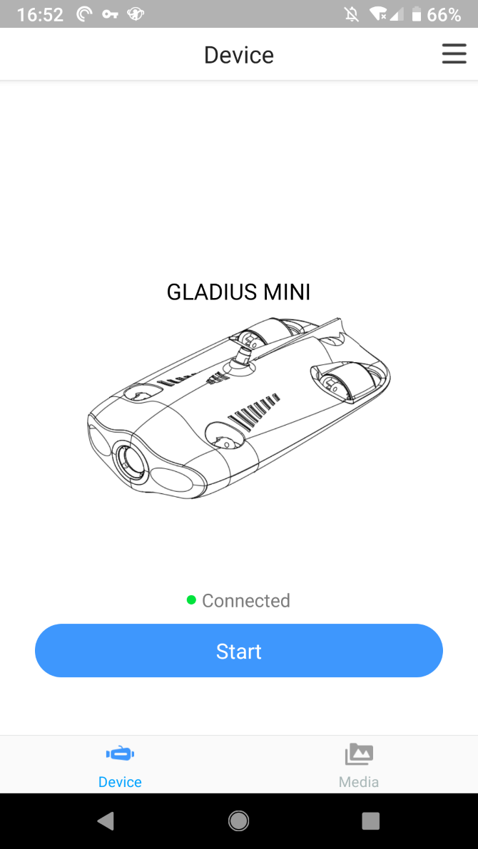 Gladius Mini App Screenshot - Connection