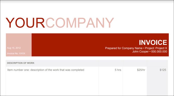 24 Google Docs-Vorlagen, die Ihnen das Leben erleichtern - GoogleDocsInvoiceTemplateSS