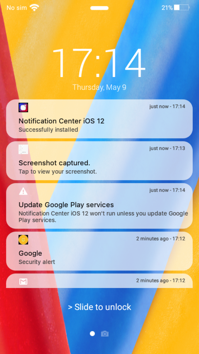 IOS12 Lock Screen notifications