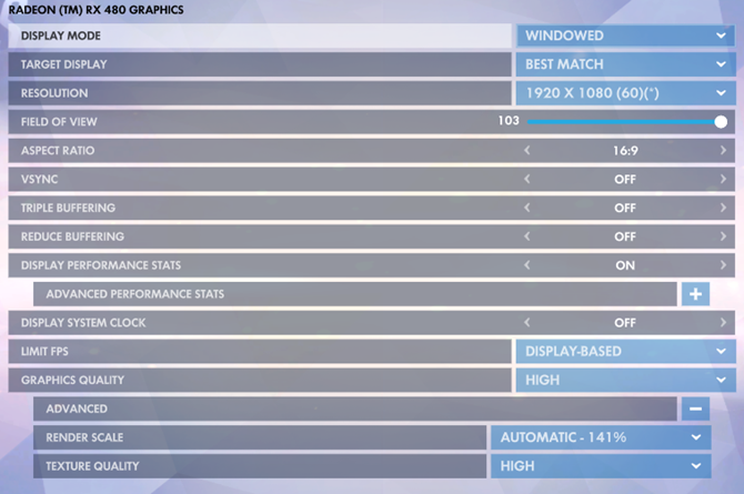 ustawienia grafiki PC Overwatch