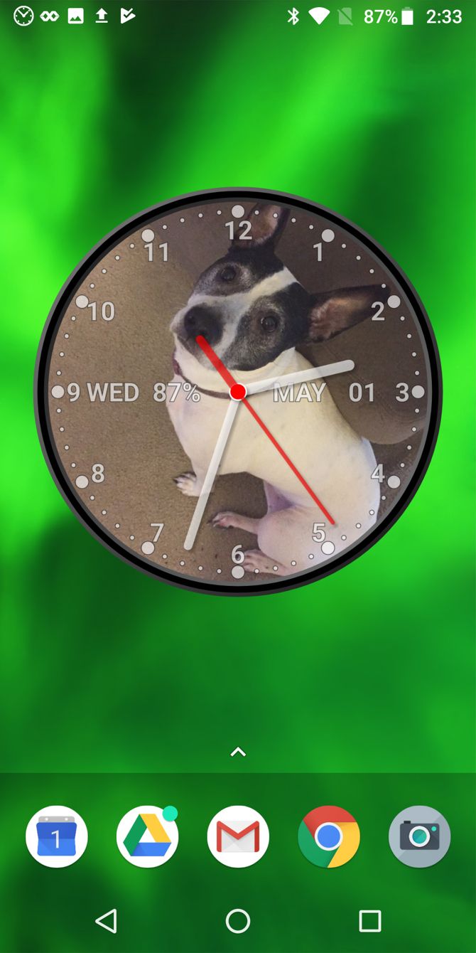Photo Analog Clock Widget Clock