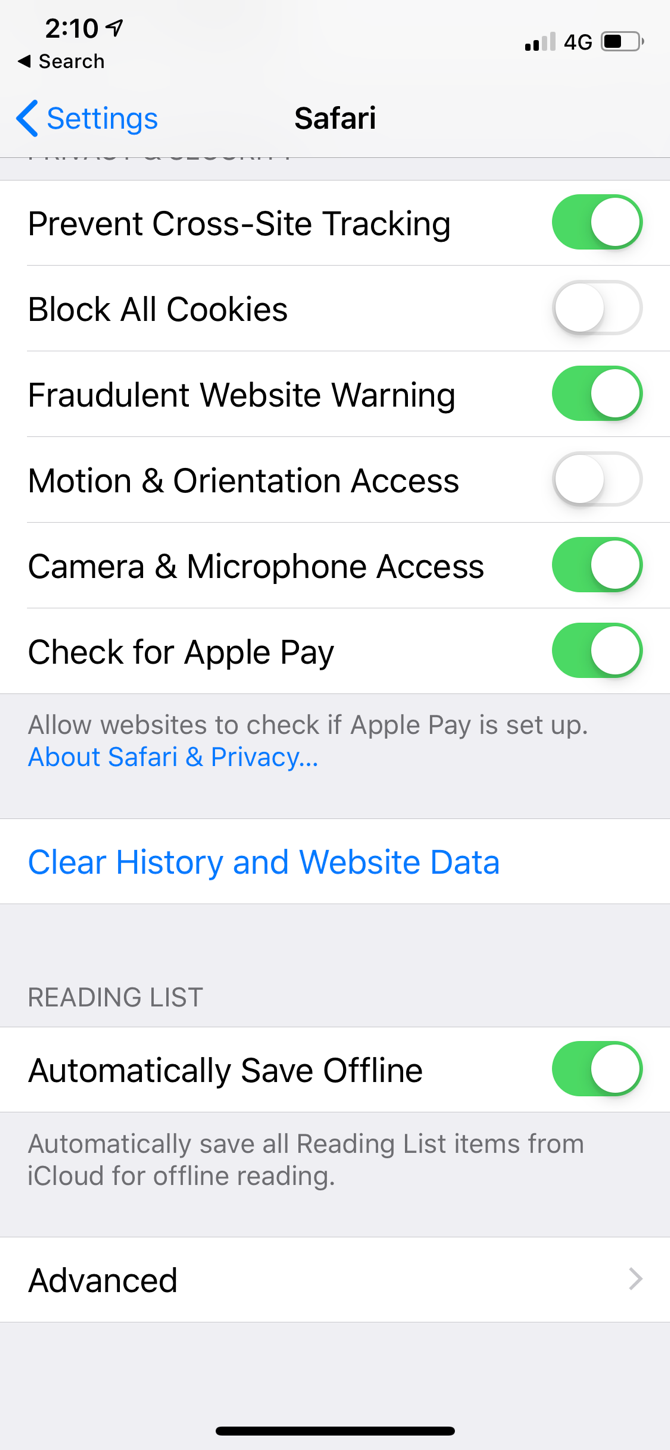Safari Reading List iPhone 3