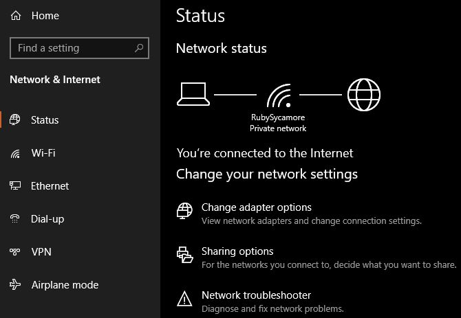 no internet access windows 10