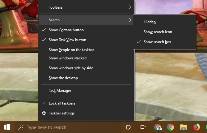 Windows 10 Search Icons Taskbar