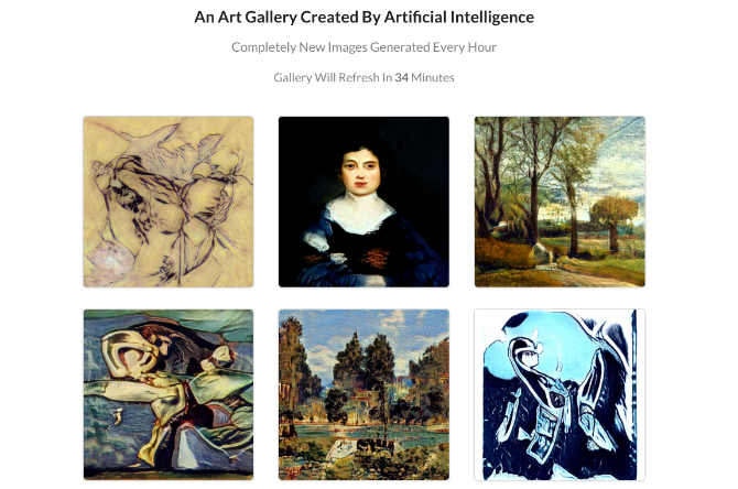 9 GANs is AI that creates nine new paintings every hour
