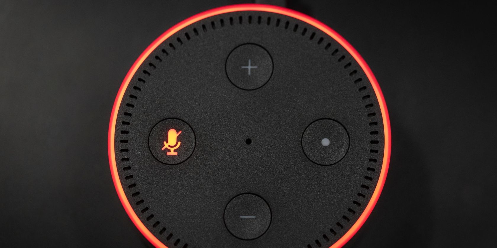 Amazon Alexa with its microphone off
