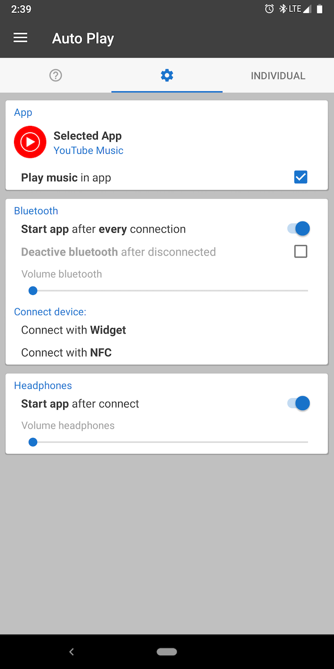 play music automatically on headphone connection with AutoPlay