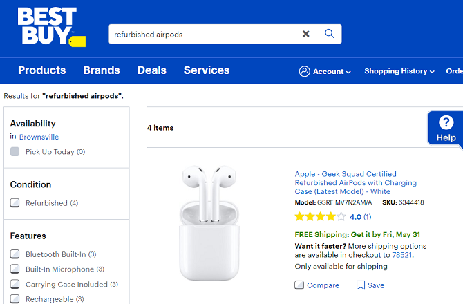 best buy airpods search store