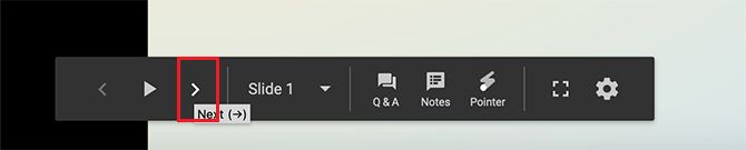 Create Transitions in Google Slides Toolbar Play