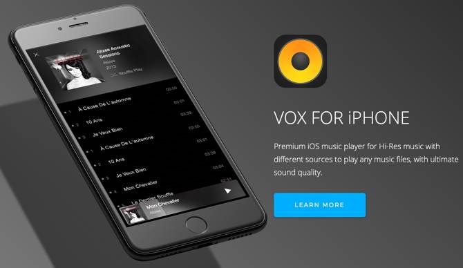 vox iphone music player app