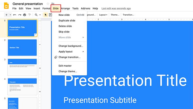 How to Create a Presentation in Google Slides