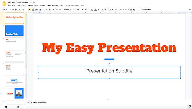 How to Create a Presentation Google Slides Getting Started
