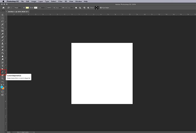 How to Make Photo Frame Photoshop Set up Custom Shape Tool