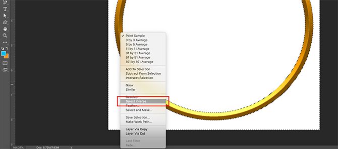 How to Make Photo Frame Photoshop Select Inverse