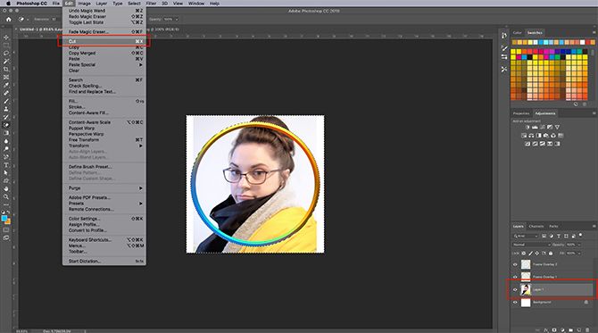 How to Make Photo Frame Photoshop Cut Picture