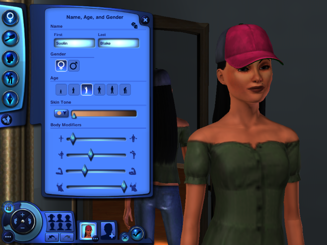 Create-a-Sim in The Sims 3