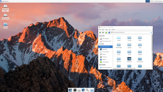mac os sierra customize dock for desktop spaces