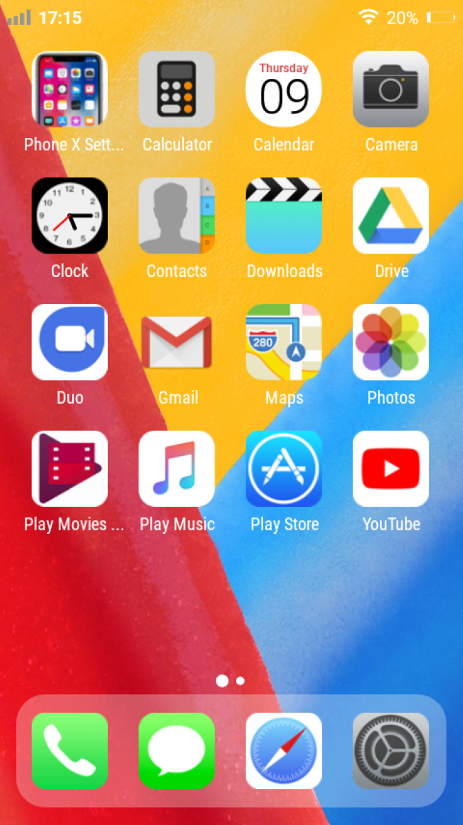 phone x launcher home