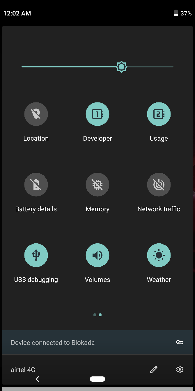 quick setting toggles with tiles app