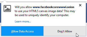 tor browser dont allow canvas
