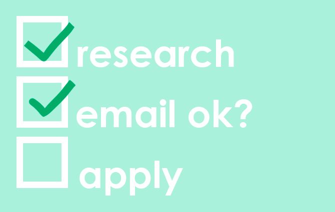 Writing a Job Application via Email Do Research