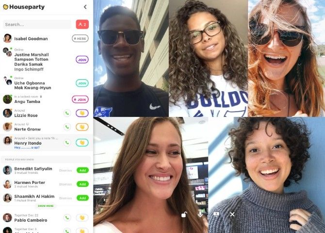 Houseparty is a video calling social network for always-on calls with friends, and meeting friends of friends