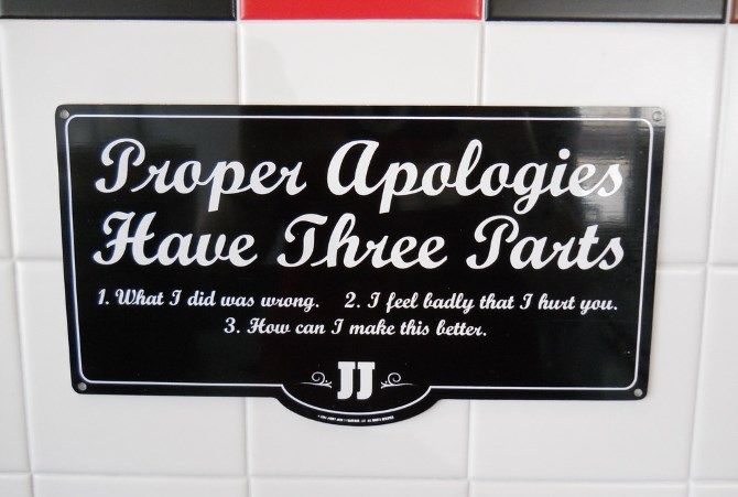 Jimmy John's Apology Sign