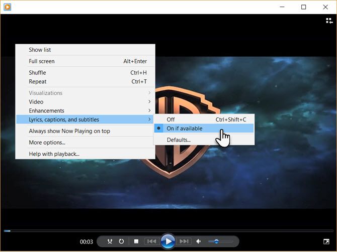 how to make windows media player default for windows 10