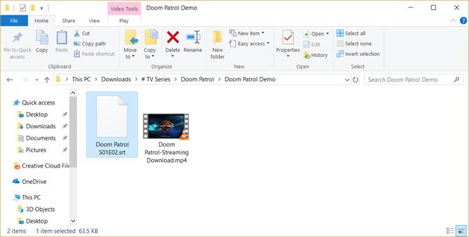 Windows Media Player Subtitles