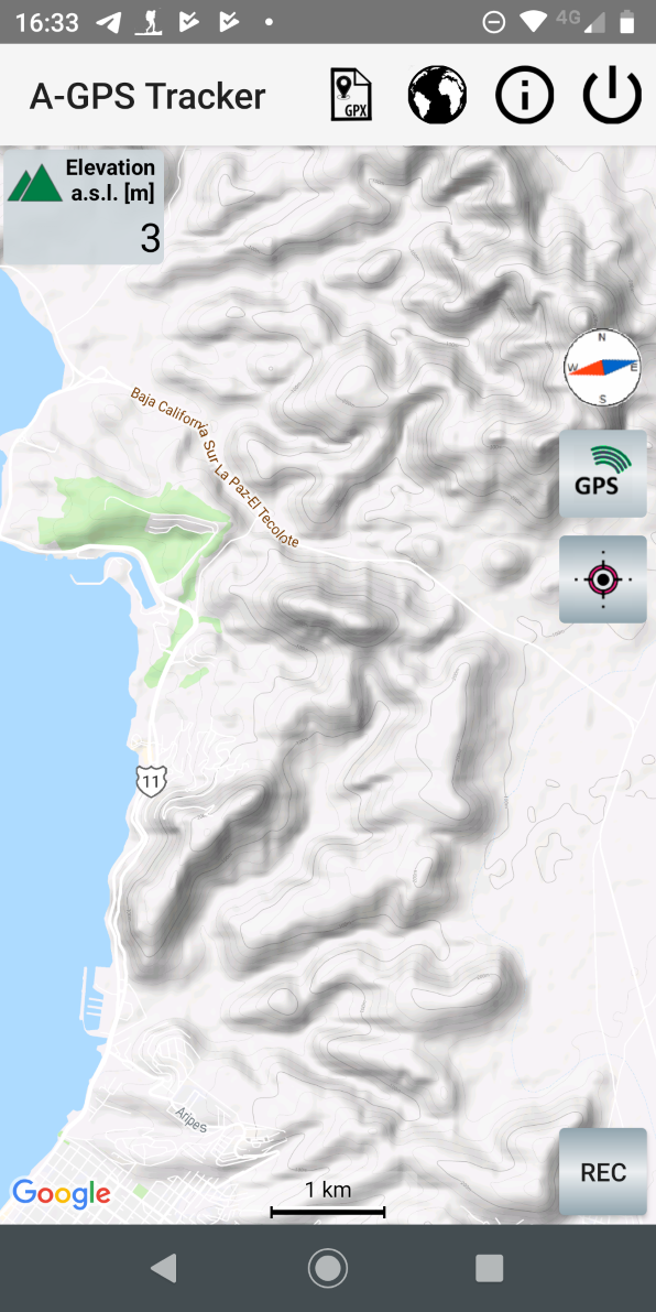 a gps tracker app map