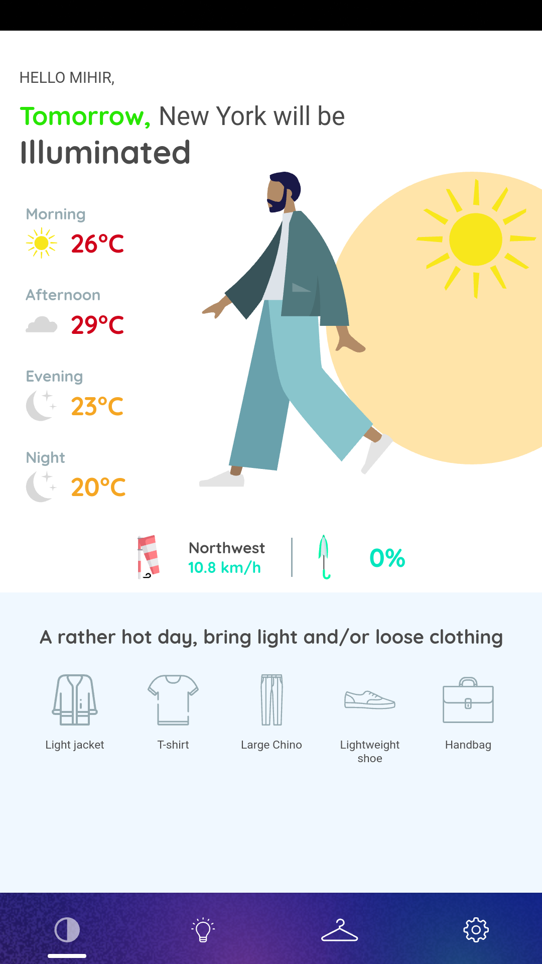 Get weather based fashion advice from Fashion Frog